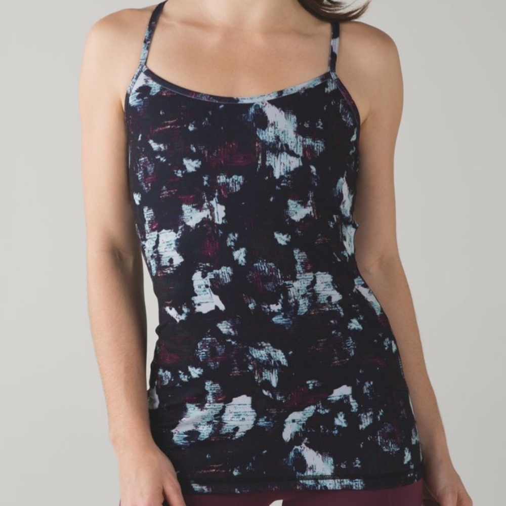Lululemon Power Y Tank Top Racerback Women’s 8 Static Blossom Multi Luon Yoga